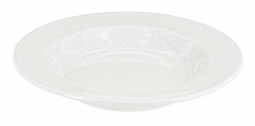 White Lace Soup Plate